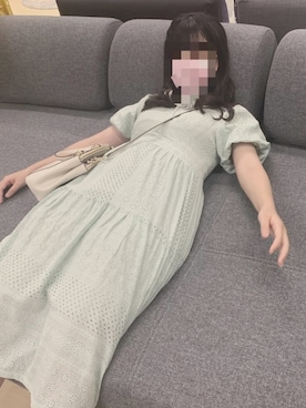 「Diosfront（ディオスフロント）のアイテム（ワンピース/ドレス）」を使った、しろくまさん（レディース・162cm）の夏コーディネート