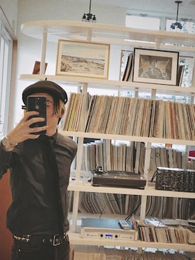 「ROLEX（ロレックス）のアイテム」を使った、高橋由治さん（メンズ・170cm）の冬コーディネート