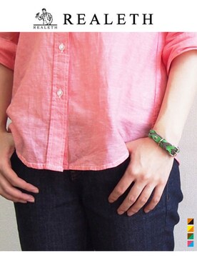 「男女兼用コーデ」｜レザーアイテム専門店「REALETH（リアレス）」さん（メンズ・175cm）の春コーディネート