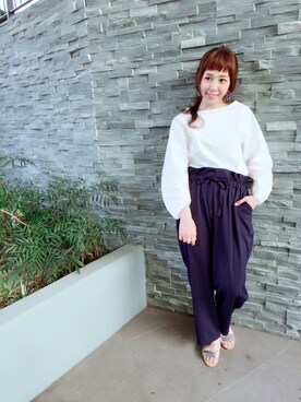 「こっとんぶらうす」｜un dix cors_OUTLETさん（レディース・162cm）の春コーディネート