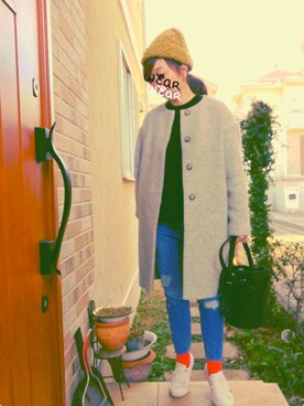 琥珀さん（レディース・154cm）の冬コーディネート