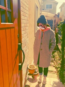 琥珀さん（レディース・154cm）の冬コーディネート