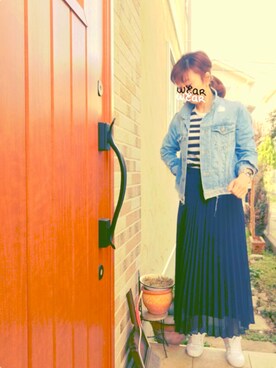 琥珀さん(レディース・154cm)の春コーディネート