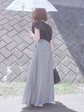 「392 plusm（サンキューニプリュスエム）のアイテム」を使った、琥珀さん（レディース・155cm）の夏コーディネート