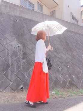 「392 plusm（サンキューニプリュスエム）のアイテム」を使った、琥珀さん（レディース・154cm）の夏コーディネート