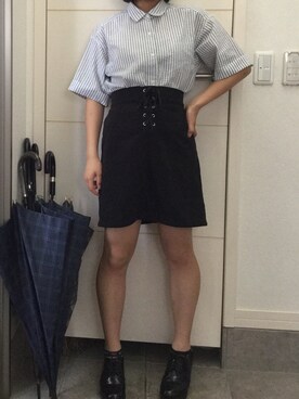 「SPINNS（スピンズ）のアイテム（ローファー）」を使った、ぽさん（レディース・155cm）の夏コーディネート