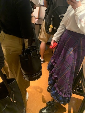 「Aymmy in the batty girls（エイミーインザバッティーガール）のアイテム（Tシャツ/カットソー）」を使った、ぽさん（レディース・155cm）の秋コーディネート