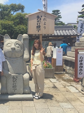「伊勢神宮」｜「アイテム（サンダル）」を使った、SEIRAさん（レディース・156cm）の夏コーディネート