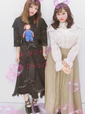 「hot」｜SEIRAさん（レディース・156cm・10代）の春コーディネート