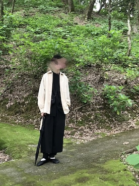「HARE（ハレ）のアイテム（スリッポン）」を使った、みやさん（メンズ・178cm）の秋コーディネート
