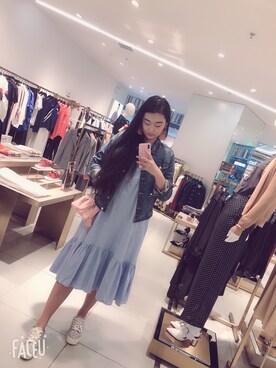 「H&M（エイチ・アンド・エム）のアイテム（アンダーウェア）」を使った、evaさん（レディース・173cm）の秋コーディネート