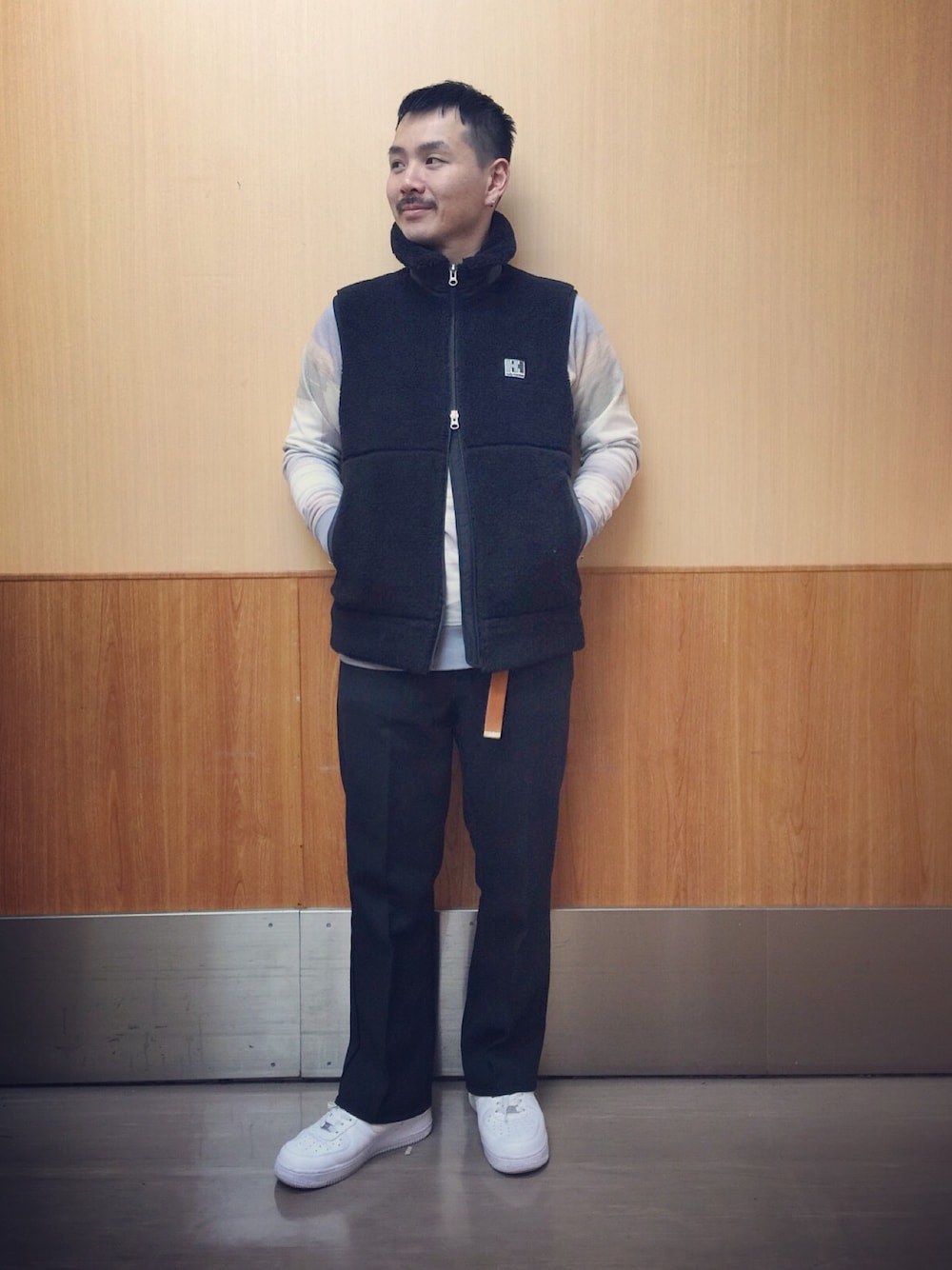 「ユナイテッドアローズ、ユナイテッドアローズ＆サンズ、united arrows、UNITED ARROWS & SONS、大宮」｜「NIKEのアイテム（スニーカー、ホワイト系）」を使った、Yu Sasugaさん（メンズ・165cm）の冬コーディネートの1枚目の写真