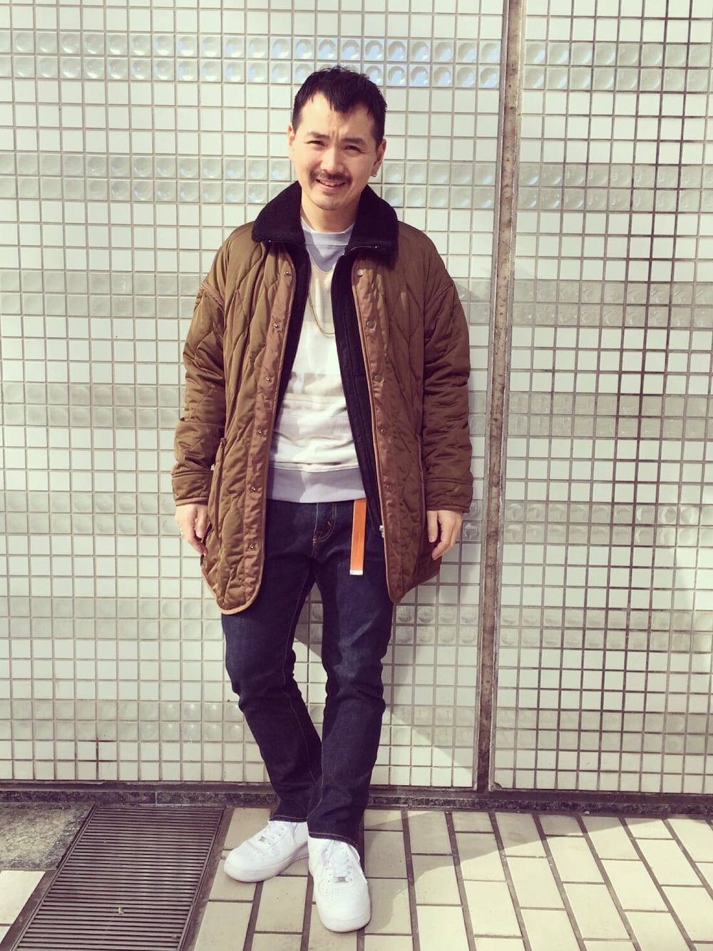 「ユナイテッドアローズ、ユナイテッドアローズ＆サンズ、united arrows、UNITED ARROWS & SONS、大宮」｜「NIKEのアイテム（スニーカー、ホワイト系）」を使った、Yu Sasugaさん（メンズ・165cm）の冬コーディネートの1枚目の写真