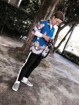 「アイテム（スリッポン、その他）」を使った、yukiさん（メンズ・172cm）の秋コーディネート