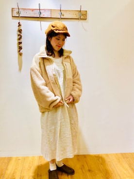 「GERRY（ジェリー）のアイテム（その他アウター）」を使った、maiさん（レディース・161cm）の秋コーディネート