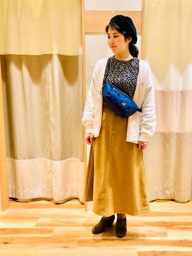 「Samansa Mos2 blue」｜「アイテム（ブーティ）」を使った、maiさん（レディース・161cm）の冬コーディネート