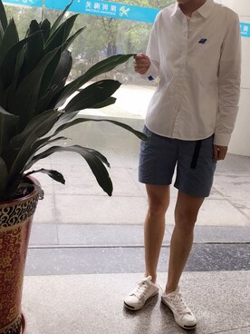 「KTのアイテム」を使った、妻管严小王举さん（レディース・163cm）の夏コーディネート