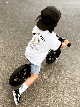 「STEEZ（スティーズ）のアイテム（帽子）」を使った、jojomamaさん（キッズ・90cm）の春コーディネート