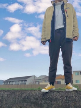 「Wrangler」｜「アイテム（ダウンジャケット/コート）」を使った、Tさん（メンズ・165cm）の秋コーディネート