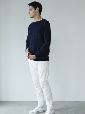 「Admiral（アドミラル）のアイテム（パンツ）」を使った、Rooptokyoさん（メンズ・177cm）の春コーディネート
