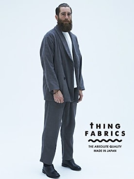 「THING FABRICS（シングファブリックス）のアイテム」を使った、Rooptokyoさん（メンズ・173cm）の夏コーディネート