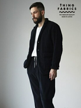 「THING FABRICS（シングファブリックス）のアイテム」を使った、Rooptokyoさん（メンズ・173cm）の秋コーディネート