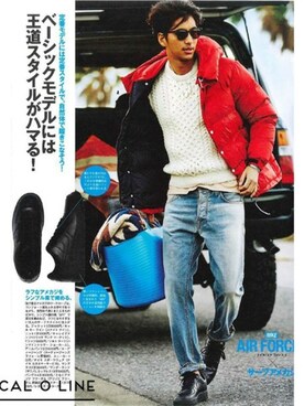 「キャルオーライン」｜「アイテム（ジャケット/アウター）」を使った、Rooptokyoさん（メンズ・173cm）の冬コーディネート