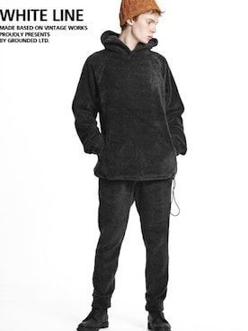 「WHITE LINE（ホワイトライン）のアイテム（トップス）」を使った、Rooptokyoさん（メンズ・173cm）の冬コーディネート