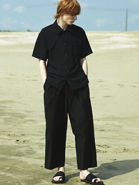 「THING FABRICS（シングファブリックス）のアイテム」を使った、Rooptokyoさん（メンズ・173cm）の春コーディネート