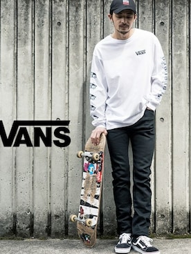 「VANS（バンズ）のアイテム（帽子）」を使った、Rooptokyoさん（メンズ・178cm）の春コーディネート