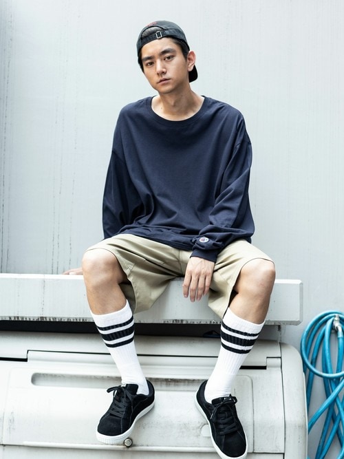 【新品未使用】BIG BILL × THRASHER コラボ 9分丈パンツ セール】【THRASHER/スラッシャー】ワンポイント サイドライン