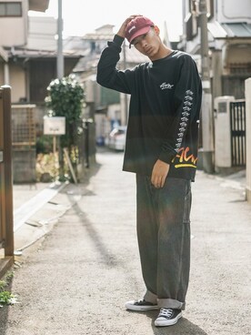 「アイラブCONVERSE」｜Rooptokyoさん（メンズ・177cm）の秋コーディネート