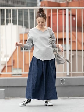 「orslow」｜「アイテム（スウェット）」を使った、Rooptokyoさん（レディース・161cm）の冬コーディネート