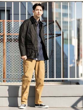 「orslow」｜「アイテム（ブルゾン）」を使った、Rooptokyoさん（メンズ・185cm）の冬コーディネート