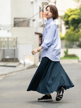 「NIKE（ナイキ）のNIKE WMNS AIR HUARACHE RUN【SP】（スニーカー）」を使った、Rooptokyoさん（レディース・165cm）の春コーディネート