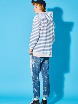 「AlexanderLeeChang（アレキサンダーリーチャン）のアイテム（パンツ）」を使った、Rooptokyoさん（メンズ・173cm）の春コーディネート