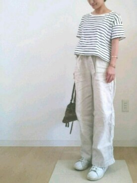 「UNITED ARROWS（ユナイテッドアローズ）のアイテム（ピアス（両耳用））」を使った、keiko◡̈*さん（レディース・151cm）の夏コーディネート