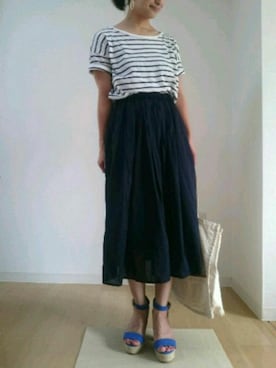 「JUSGLITTY（ジャスグリッティー）のアイテム（シューズ）」を使った、keiko◡̈*さん（レディース・151cm）の夏コーディネート