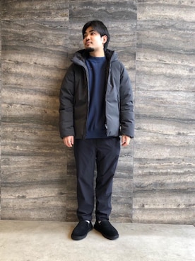 「Steven Alan（スティーブンアラン）のアイテム（スウェット）」を使った、yoneさん（メンズ・167cm）の冬コーディネート