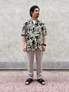 「TWO PALMS（トゥーパームス）のアイテム」を使った、yoneさん（メンズ・167cm）の春コーディネート