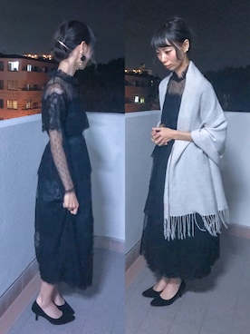 momongさん（レディース・158cm）の冬コーディネート