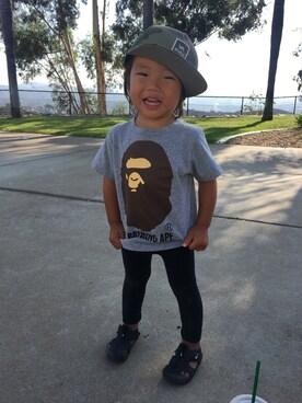 「RVCA（ルーカ）のアイテム」を使った、Kuboriさん（キッズ・74cm）の夏コーディネート