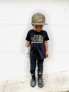 「RVCA（ルーカ）のアイテム」を使った、Kuboriさん（キッズ・92cm）の秋コーディネート