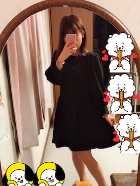 「アイテム（腕時計、パープル系）」を使った、miiさん（レディース・155cm）の春コーディネート
