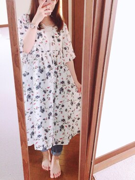 「アイテム（腕時計、パープル系）」を使った、miiさん（レディース・155cm）の夏コーディネート