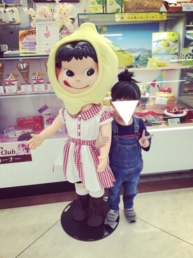 「アイテム（サロペット/オーバーオール）」を使った、mikkoさん（キッズ・80cm）の春コーディネート