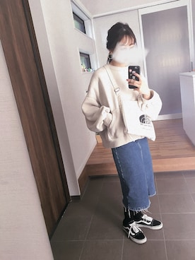 「アイテム（スウェット）」を使った、mikkoさん（レディース・152cm・30代）の冬コーディネート