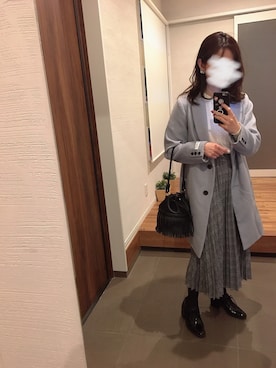 「発表会」｜「アイテム（ジャケット/アウター）」を使った、mikkoさん（レディース・152cm）の冬コーディネート