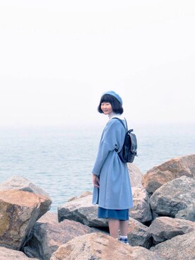 「WC（ダブル シー）のアイテム（ハンチング/ベレー帽）」を使った、everYukiiiii さん（レディース・168cm）の春コーディネート
