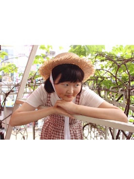 「no brand（ノーブランド）のアイテム（One piece dress、ブラウン系）」を使った、everYukiiiii さん（レディース・168cm）の夏コーディネート